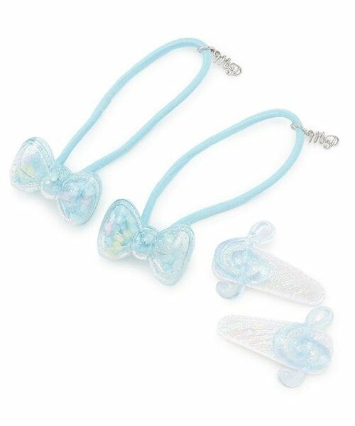 mezzo piano / メゾピアノ ヘアアクセサリー | キャンディラッピング　ヘアアクセサリーセット（ライト ブルー）