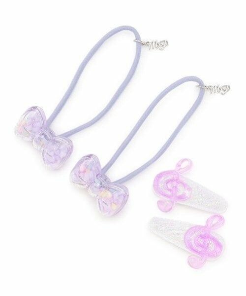 mezzo piano / メゾピアノ ヘアアクセサリー | キャンディラッピング　ヘアアクセサリーセット（ラベンダー）