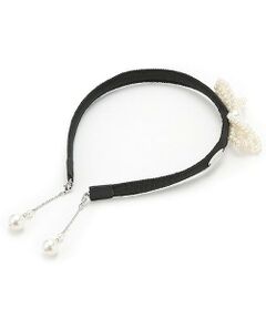 mezzo piano / メゾピアノ カチューシャ・カチューム・その他 | チャームつき　パールリボンカチューシャ