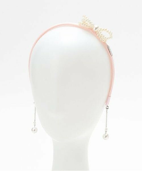 mezzo piano / メゾピアノ カチューシャ・カチューム・その他 | チャームつき　パールリボンカチューシャ | 詳細4