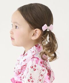 mezzo piano / メゾピアノ ヘアピン | ミニリボン　ヘアクリップ2個セット