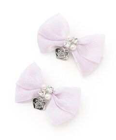 mezzo piano / メゾピアノ ヘアピン | ミニリボン　ヘアクリップ2個セット