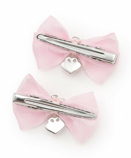 mezzo piano / メゾピアノ ヘアピン | ミニリボン　ヘアクリップ2個セット | 詳細1