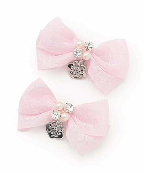 mezzo piano / メゾピアノ ヘアピン | ミニリボン　ヘアクリップ2個セット | 詳細5