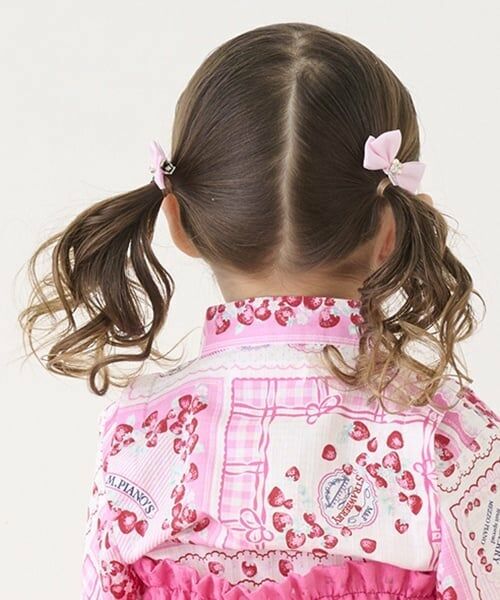 mezzo piano / メゾピアノ ヘアピン | ミニリボン　ヘアクリップ2個セット | 詳細6