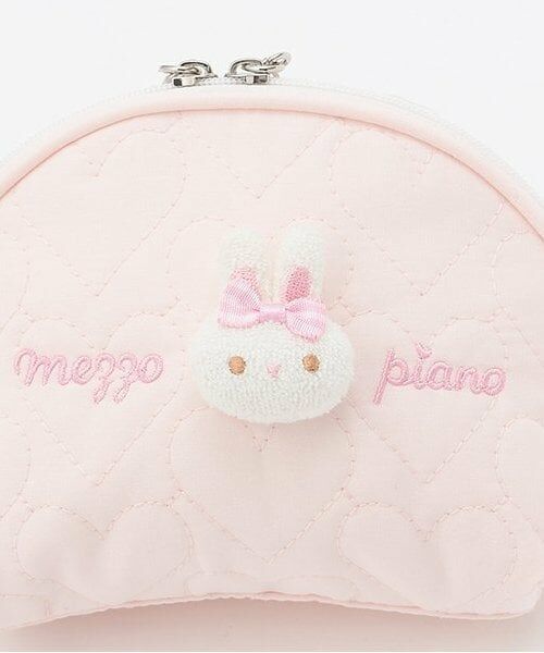 mezzo piano / メゾピアノ ポーチ | ウサギマスコットつき　ラウンドポーチ | 詳細3