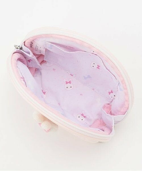 mezzo piano / メゾピアノ ポーチ | ウサギマスコットつき　ラウンドポーチ | 詳細4