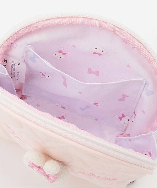 mezzo piano / メゾピアノ ポーチ | ウサギマスコットつき　ラウンドポーチ | 詳細5