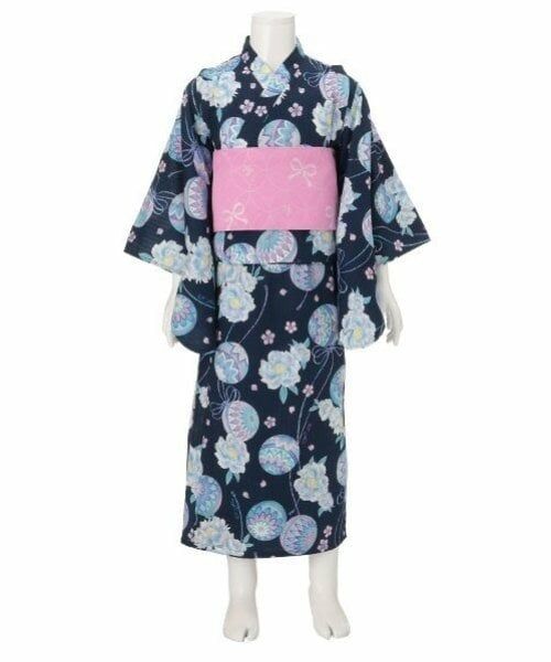 mezzo piano / メゾピアノ 着物・浴衣・小物類 | 手毬フラワー柄　浴衣 | 詳細1