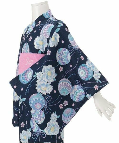 mezzo piano / メゾピアノ 着物・浴衣・小物類 | 手毬フラワー柄　浴衣 | 詳細10