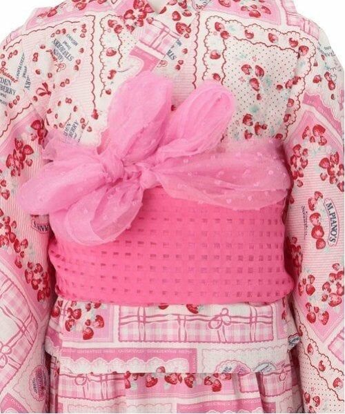 mezzo piano / メゾピアノ 着物・浴衣・小物類 | いちごハンカチ柄　浴衣 | 詳細14