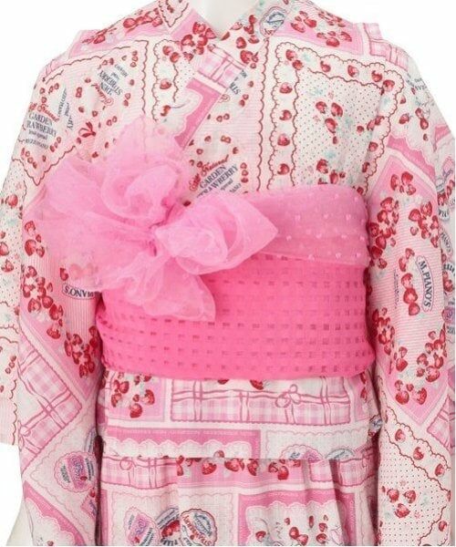 mezzo piano / メゾピアノ 着物・浴衣・小物類 | いちごハンカチ柄　浴衣 | 詳細15