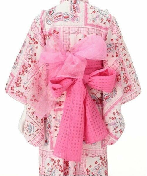 mezzo piano / メゾピアノ 着物・浴衣・小物類 | いちごハンカチ柄　浴衣 | 詳細16