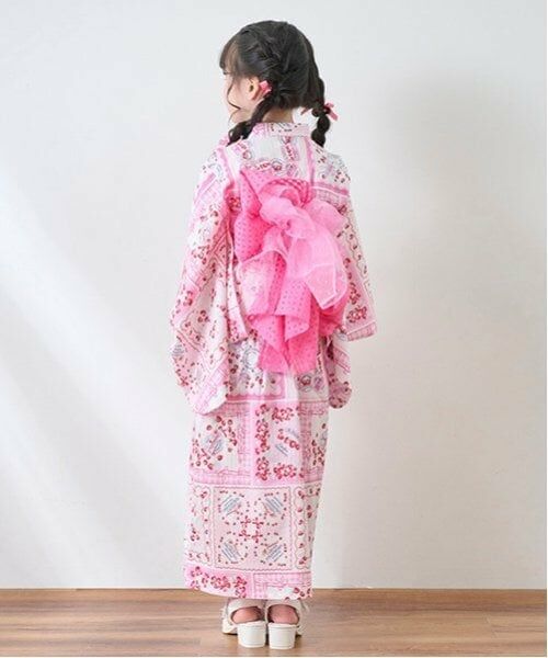 mezzo piano / メゾピアノ 着物・浴衣・小物類 | いちごハンカチ柄　浴衣 | 詳細25