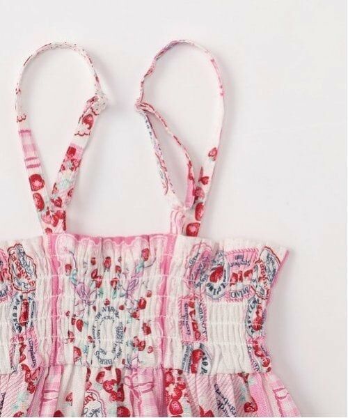 mezzo piano / メゾピアノ 着物・浴衣・小物類 | いちごハンカチ柄　浴衣 | 詳細5