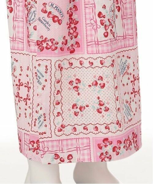 mezzo piano / メゾピアノ 着物・浴衣・小物類 | いちごハンカチ柄　浴衣 | 詳細6