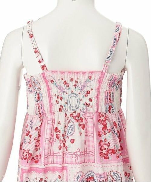 mezzo piano / メゾピアノ 着物・浴衣・小物類 | いちごハンカチ柄　浴衣 | 詳細7