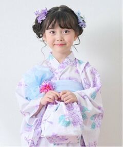 mezzo piano / メゾピアノ ポーチ | 手毬フラワー柄・水彩紫陽花柄　巾着バッグ