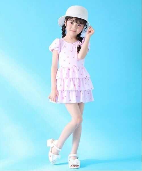 mezzo piano / メゾピアノ 水着・スイムグッズ | 【SWIM】チェリー柄フリル　ワンピース水着 | 詳細13