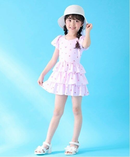 mezzo piano / メゾピアノ 水着・スイムグッズ | 【SWIM】チェリー柄フリル　ワンピース水着 | 詳細14