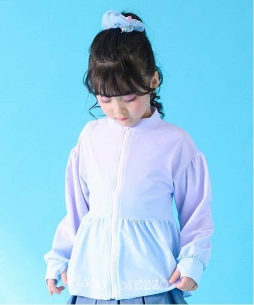 mezzo piano / メゾピアノ 水着・スイムグッズ | 【SWIM】裾ロゴ　ラッシュガード | 詳細10