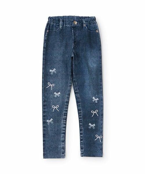 mezzo piano / メゾピアノ その他パンツ | 転写レギパン（紺）