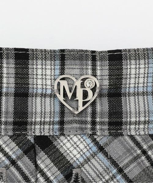mezzo piano / メゾピアノ ショート・ハーフ・半端丈パンツ | レースアップ　チェックプリーツスカパン | 詳細3