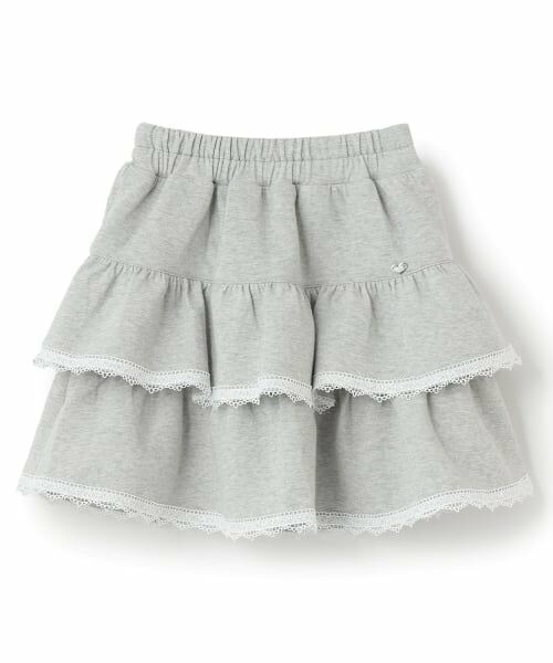 mezzo piano / メゾピアノ ショート・ハーフ・半端丈パンツ | 裾レース　ティアードスカパン | 詳細10