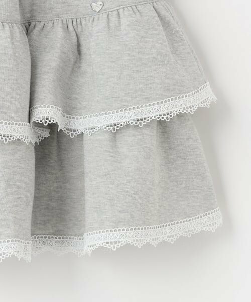 mezzo piano / メゾピアノ ショート・ハーフ・半端丈パンツ | 裾レース　ティアードスカパン | 詳細4