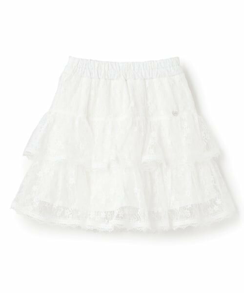 mezzo piano / メゾピアノ ショート・ハーフ・半端丈パンツ | 裾レース　ティアードスカパン | 詳細9