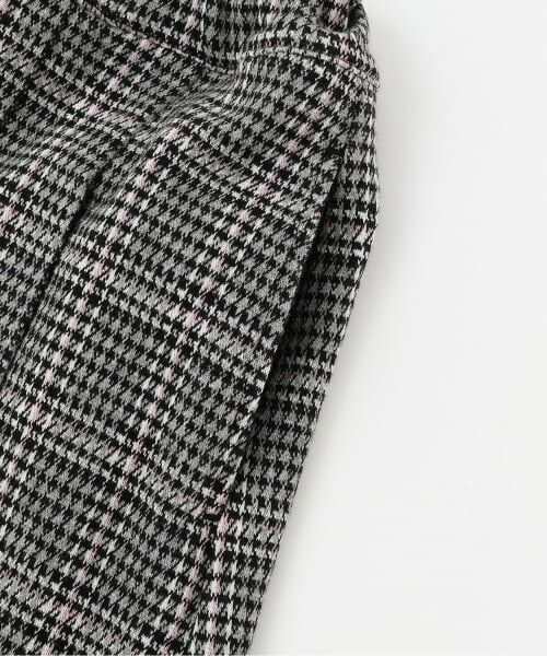 mezzo piano / メゾピアノ ショート・ハーフ・半端丈パンツ | カットジャガードチェック　タックキュロットスカート | 詳細4