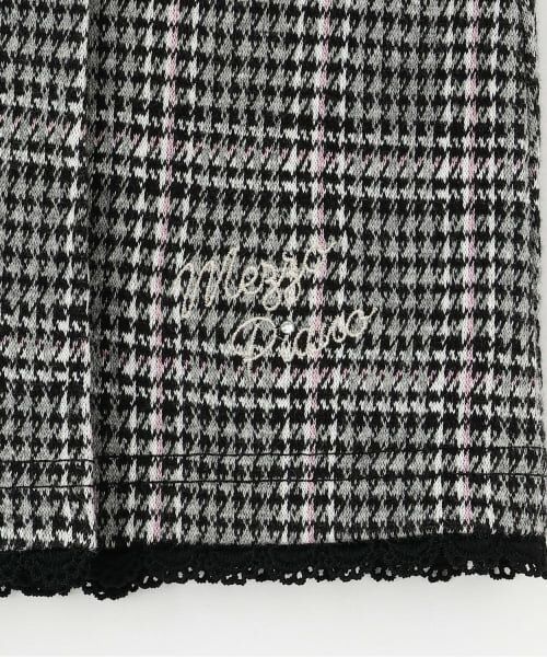 mezzo piano / メゾピアノ ショート・ハーフ・半端丈パンツ | カットジャガードチェック　タックキュロットスカート | 詳細5