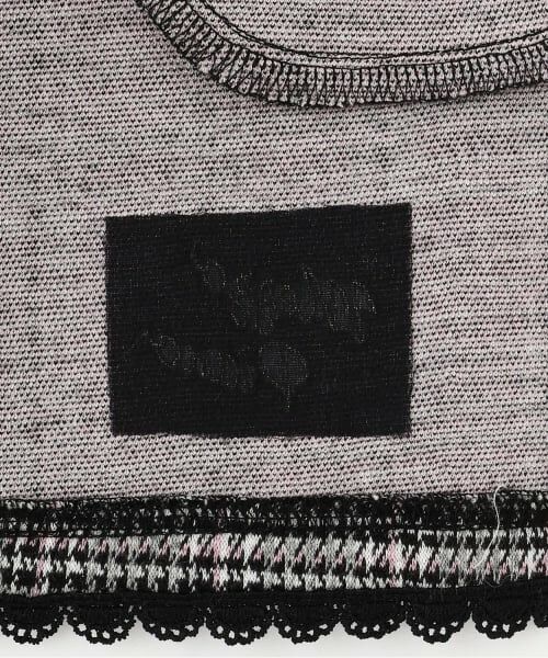 mezzo piano / メゾピアノ ショート・ハーフ・半端丈パンツ | カットジャガードチェック　タックキュロットスカート | 詳細6