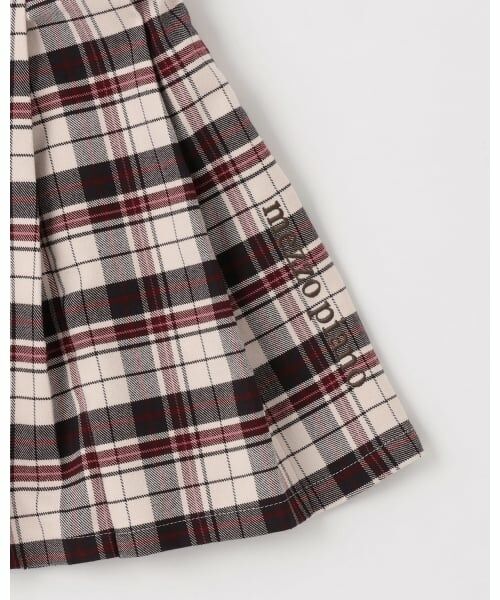 mezzo piano / メゾピアノ ショート・ハーフ・半端丈パンツ | サイドベルトつきチェックプリーツ　キュロットスカート | 詳細5