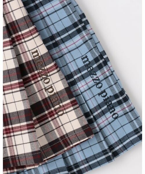 mezzo piano / メゾピアノ ショート・ハーフ・半端丈パンツ | サイドベルトつきチェックプリーツ　キュロットスカート | 詳細6