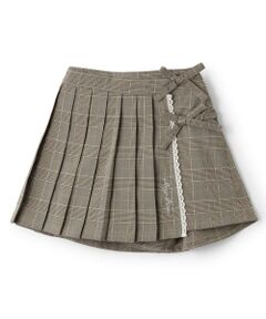 mezzo piano / メゾピアノ ショート・ハーフ・半端丈パンツ | ラッププリーツ　キュロットスカート