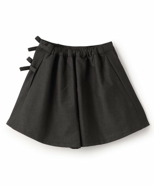 mezzo piano / メゾピアノ ショート・ハーフ・半端丈パンツ | ラッププリーツ　キュロットスカート | 詳細1