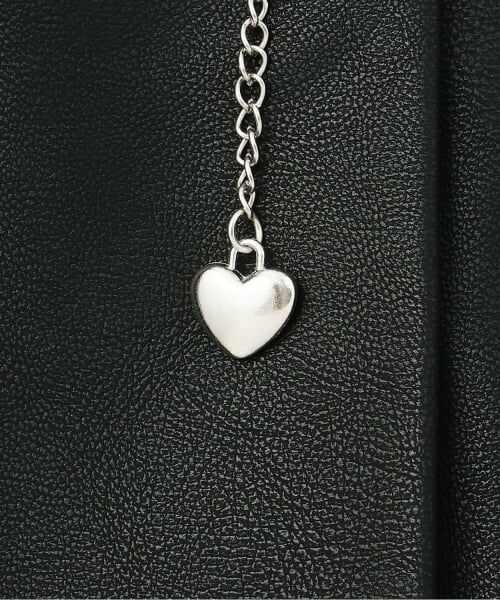 mezzo piano / メゾピアノ ショート・ハーフ・半端丈パンツ | 飾りチェーンつき　デニム・合皮　スカパン | 詳細5