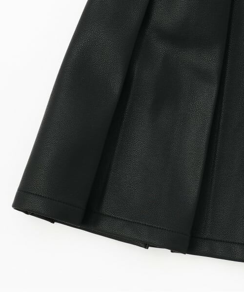 mezzo piano / メゾピアノ ショート・ハーフ・半端丈パンツ | 飾りチェーンつき　デニム・合皮　スカパン | 詳細6