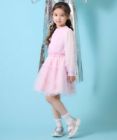 mezzo piano / メゾピアノ ミニ・ひざ丈スカート | バレエ刺しゅうチュールスカート