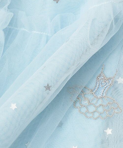 mezzo piano / メゾピアノ ミニ・ひざ丈スカート | バレエ刺しゅうチュールスカート | 詳細6