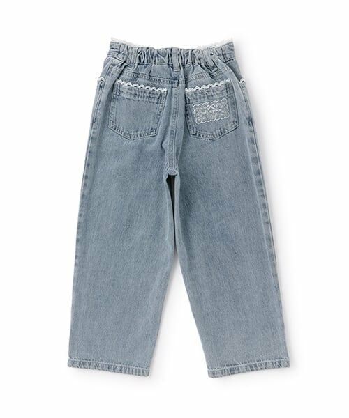 mezzo piano / メゾピアノ その他パンツ | チャームつき　レーストリム　デニムパンツ | 詳細1