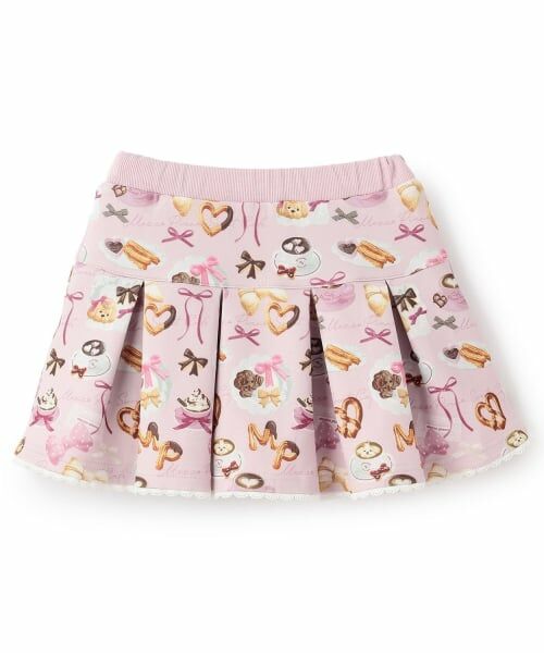 mezzo piano / メゾピアノ ショート・ハーフ・半端丈パンツ | カフェ柄　カットスカパン | 詳細1