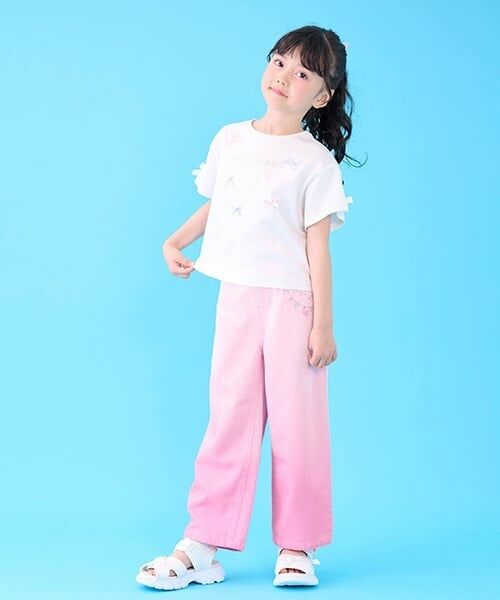 mezzo piano / メゾピアノ その他パンツ | グラデーション　デニムパンツ（ピンク）