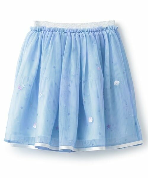 mezzo piano / メゾピアノ ミニ・ひざ丈スカート | 刺しゅうグラデーションチュールスカート | 詳細1