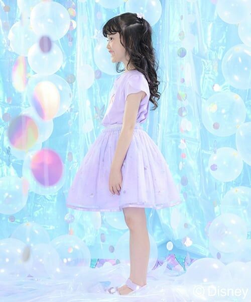 mezzo piano / メゾピアノ ミニ・ひざ丈スカート | 刺しゅうグラデーションチュールスカート | 詳細11