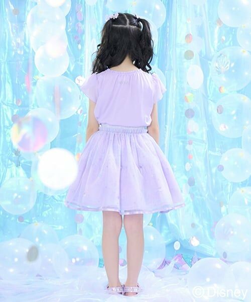 mezzo piano / メゾピアノ ミニ・ひざ丈スカート | 刺しゅうグラデーションチュールスカート | 詳細12