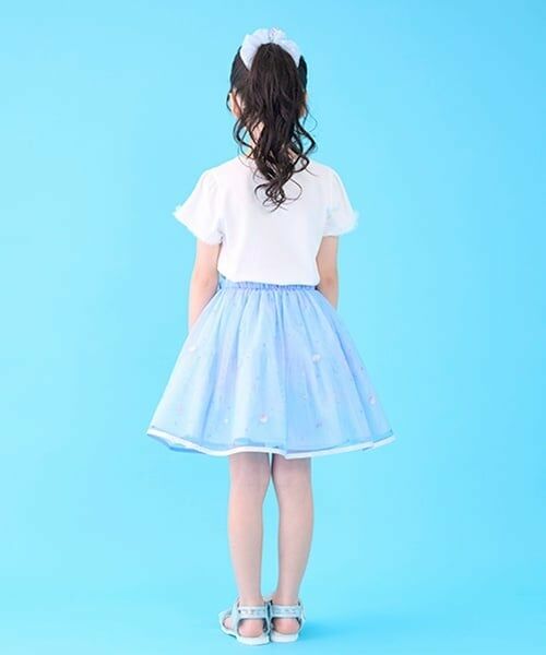 mezzo piano / メゾピアノ ミニ・ひざ丈スカート | 刺しゅうグラデーションチュールスカート | 詳細15