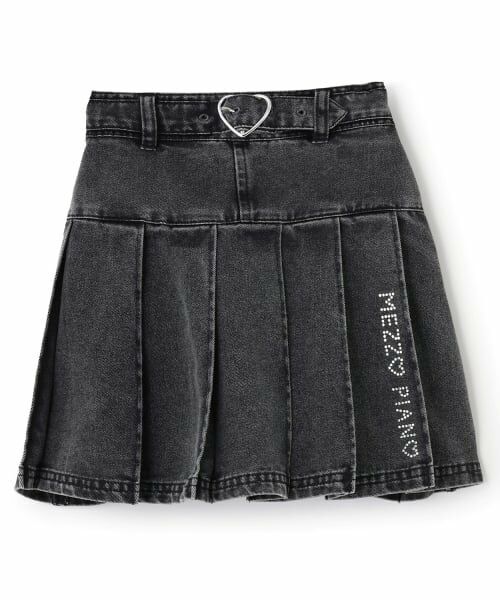 mezzo piano / メゾピアノ ミニ・ひざ丈スカート | ベルトつきプリーツスカート　インナーパンツセット | 詳細12