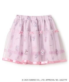 mezzo piano / メゾピアノ ミニ・ひざ丈スカート | 【マイメロディ/クロミ】柄　チュールスカート